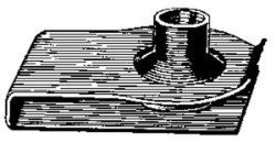 EXTRUDED U NUT 5/16-18 SCREW SIZ